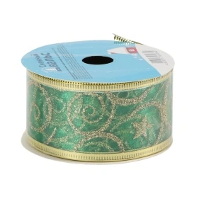 Лента декоративная для оформления подарка, 3,8 см*2,7 м