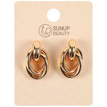 Серьги "Metallic", 2 см (DY-568)