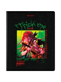 Тетрадь А5 48л. BRAUBERG скоба, клетка, глянцевый лак, Anime (микс в спайке), 404348