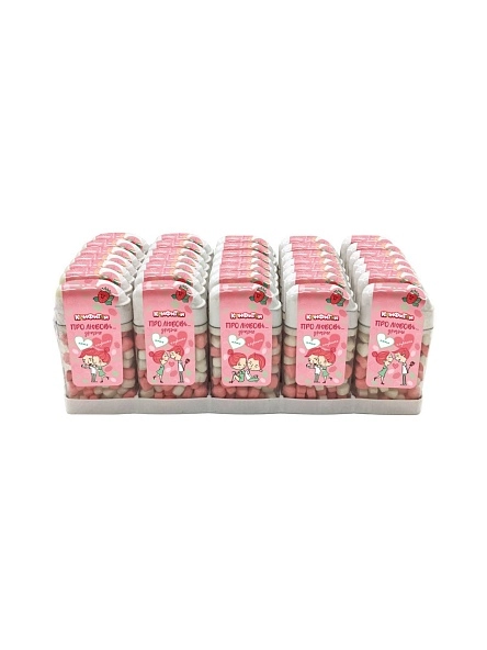 Драже сахарное со вкусом клубники и мяты 8г