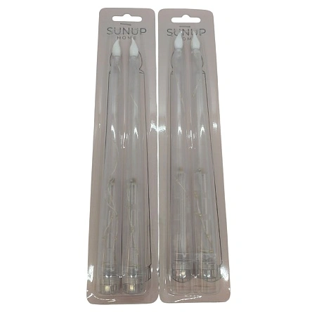 Фигурка декоративная Sunup с LED подсветкой "Свечи", 2 шт., 2*27 см (ML-3525)