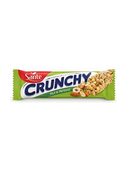Батончик мюсли Crunchy с лес. ор. и миндалем 35г