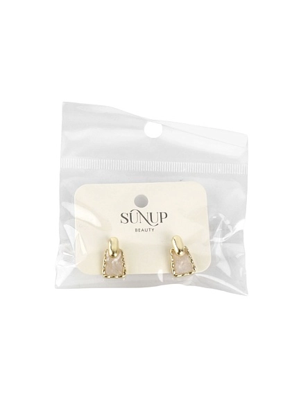 Серьги "Cat's eye", 1,7*1,4 см