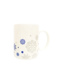 Набор новогодний "Snowfall": кружка 380мл + тарелка d=20см