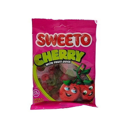SWEETO Желейные конфеты с фруктовым вкусом (в виде Вишни) 70г.