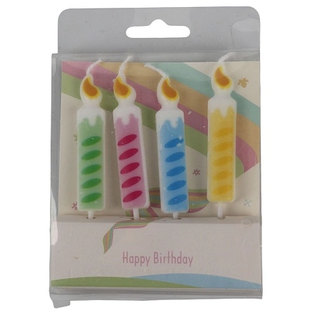 Набор свечей для торта "Candles", 4 шт.
