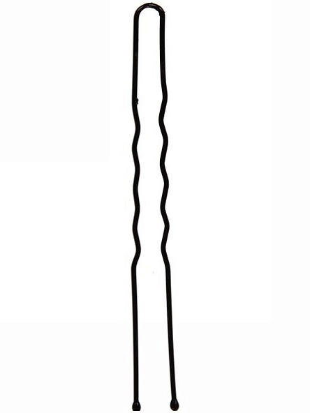 Шпильки для волос 20шт "Классика", цвет черный 8см, упак. 11,5*5 см, РФ