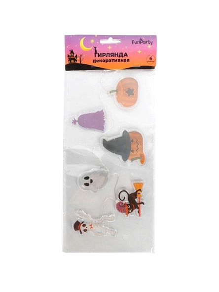 Гирлянда декоративная LED "Весёлый микс", 6 элементов (PK1300)