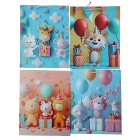 Пакет подарочный "Happy animals", Fun Party, 26*10*32 см (MO-588)