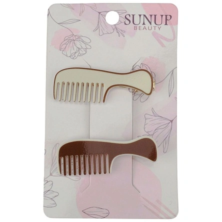 Набор заколок для волос "Mix of combs", 2 шт., 6,5 см  (KRE25910153)