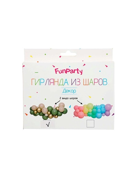 Гирлянда из шаров "Декор", 2 м, 30 шт (108578351)