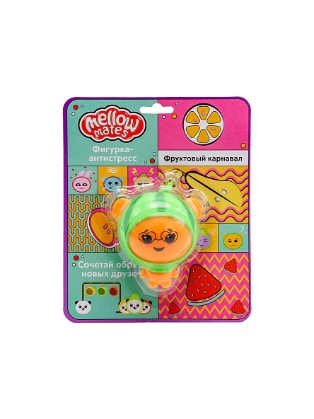 Фигурка-тянучка в шапочке Mellow Mates, в ассортименте, Funky Toys, FT866070