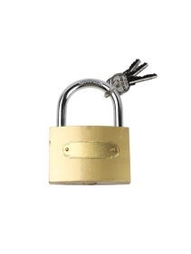 Замок навесной,6,7*1,8*9,8 см, 3 ключа в комплекте