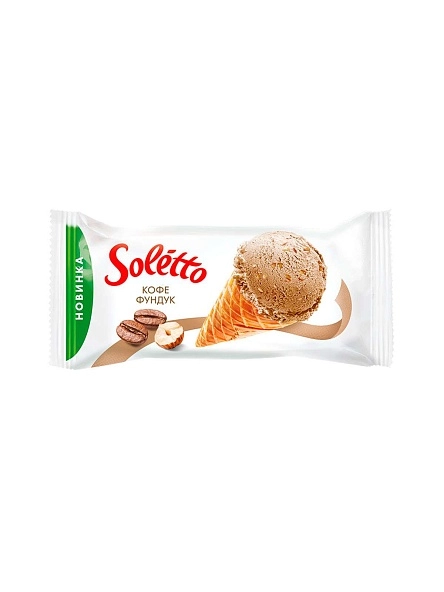 Десерт заморож. SOLETTO КОФЕ ФУНДУК, 75 г