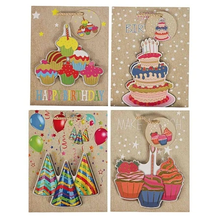 Пакет подарочный "Sweet party", Fun Party, 26*32*10 см (MO-449)
