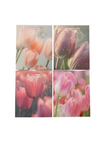 Пакет подарочный "Tulips", 26*32*10 см, артикул VA-782