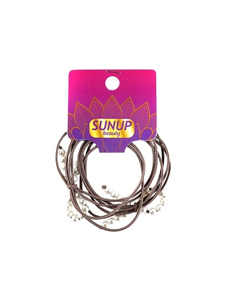 Набор резинок для волос "Бусинки бантиком", 2 шт, 5 см, микс цвета