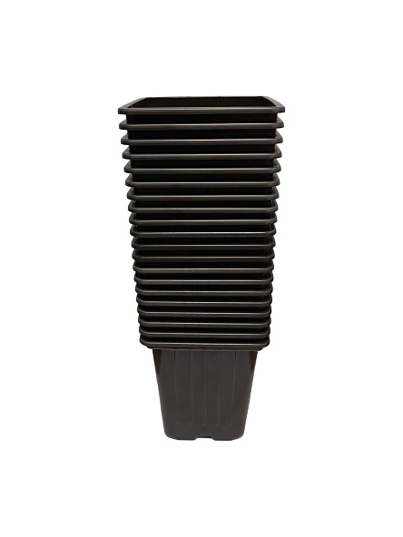 Горшок 9х9х10см, объём 0,55л, формованный (набор 20шт.)