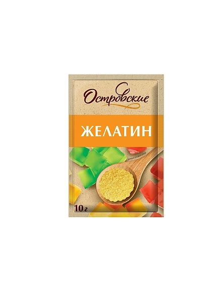 Желатин пищевой ОСТРОВСКИЕ Саше РБ 10г
