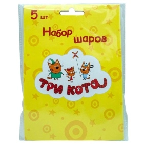 Набор шаров "Три кота" 5шт.