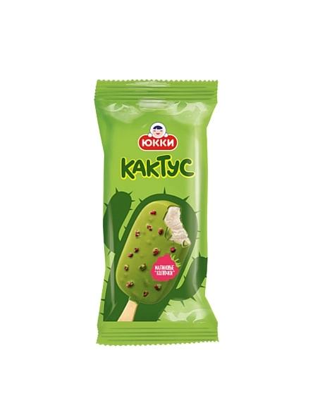 ДЕСЕРТ ''КАКТУС' заморож. с аром. йогурта  со вк. кактуса с кусоч. сушен. малины, 60г