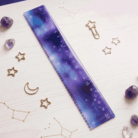 Линейка "Stars, moon, sky", 20 см (PX0906)
