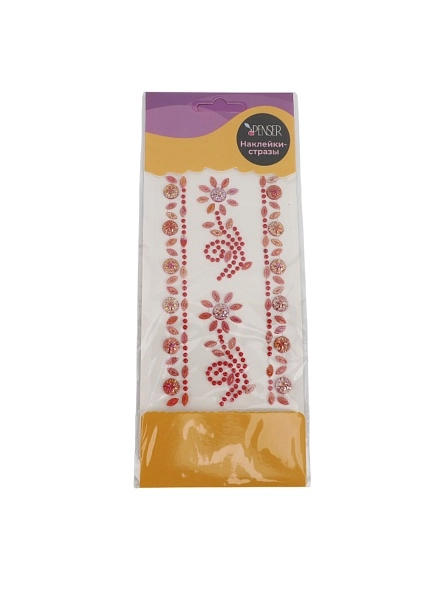 Наклейки-стразы декоративные, 8,5*15 cм (PK447)