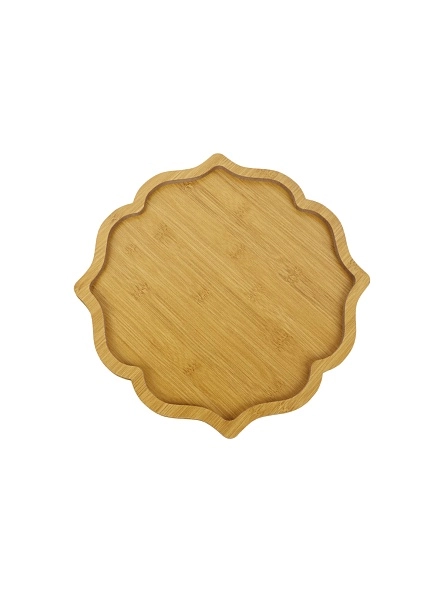 Менажница-поднос бамбуковая "Tracery", 31,5*29*1,3 см