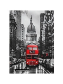 Записная книжка А5 80л 7БЦ, глянц. ламинац, лен в асс-те ПХ, ЗК80-7361