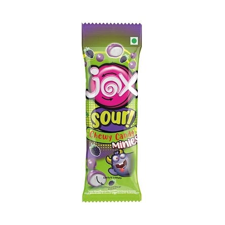 Жевательное драже «JOX MINIES SOUR» со вкусом кислой малины 12г/24