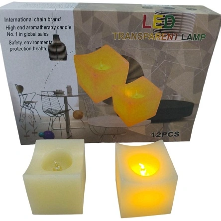 Фигурка декоративная Sunup с LED подсветкой "Свеча", 5,5*5,3 см (ML-3504)