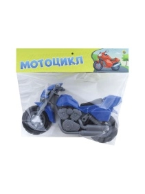 Мотоцикл. 26 см, пластик, цвет в ассортименте. ФМ 6шт.
