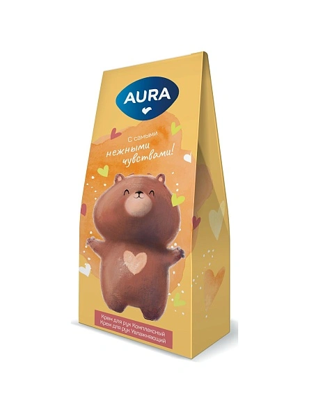 AURA Подарочный набор : Крем для рук Увлажняющий 30 мл + Крем для рук Комплексный 30 мл