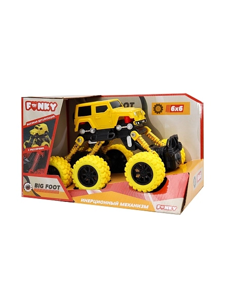 Инерционная машинка "Внедорожник" 6х6  Funky Toys,  в ассортименте