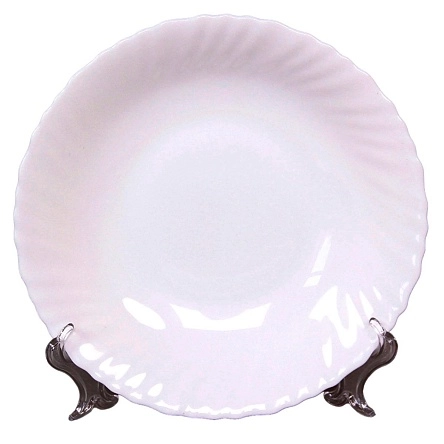 Тарелка глубокая волнистый край 22 см Белье