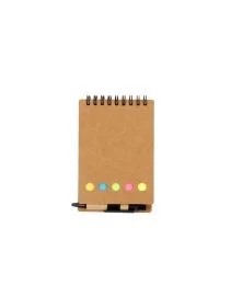 Блокнот для записей с ручкой + стикеры, 15*8,5 см 