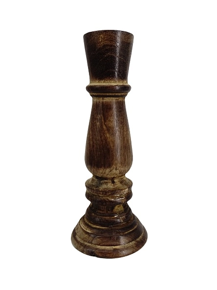 Подсвечник для столбика/пенька из дерева 20 см