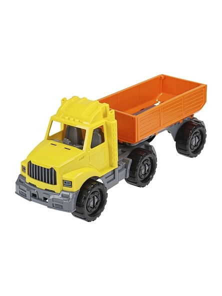 Машинка Тягач "БИЗОН" бортовой с прицепом Строительный (Арт. И-5115)
