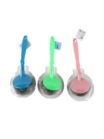 Щетка для мытья посуды с ручкой, 20*6 см