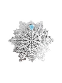 Салфетка сервировочная "Снежинка", 38 см, ПВХ