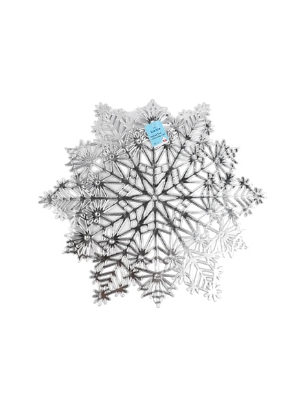 Салфетка сервировочная "Снежинка", 38 см, ПВХ