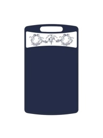 Доска разделочная прямоугольная 335x220x4мм с декором "L'amour" (микс)