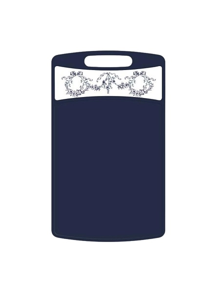 Доска разделочная прямоугольная 335x220x4мм с декором "L'amour" (микс)