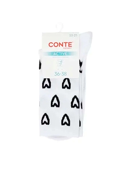 Носки женские CONTE ELEGANT ACTIVE, р.23-25, 713 белый