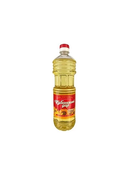 Масло подсолнечное раф дез "Кубанский дар"