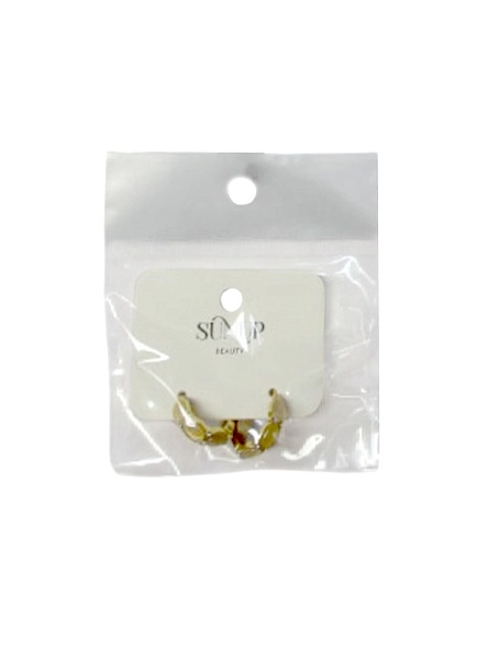 Серьги "Cat's eye", 2 см