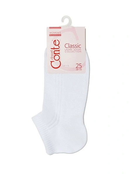 Носки жен. хлопковые CE CLASSIC (короткие) 7С-34СП, р.23-25, 016 белый