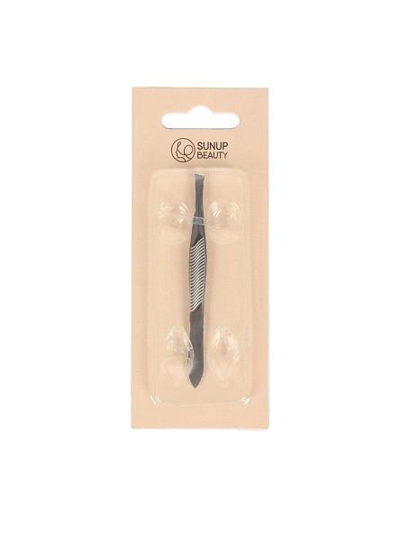 Пинцет для бровей скошенный, 8,8 см (DX-621)