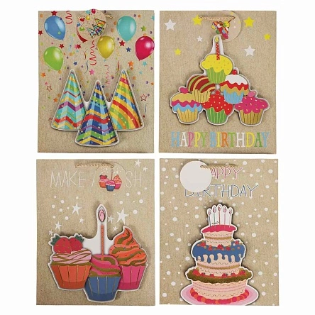 Пакет подарочный "Sweet party", Fun Party, 18*23*10 см (MO-448)