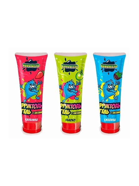 Жидкая конфета-гель (КОНФИГЕЛЬ) со вкусом яблока, ежевики, клубники 80г